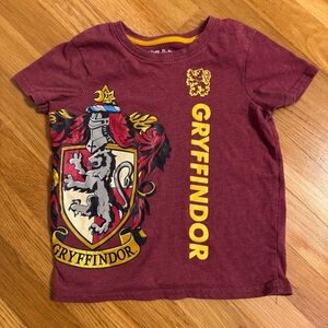 Warner Bros. Gryffindor Kids T-Shirt - Burgundy and Yellow